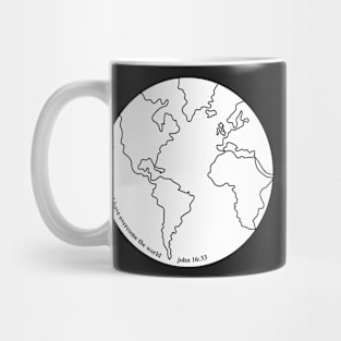 John 16:33 Bible Verse Scripture World Art Mug